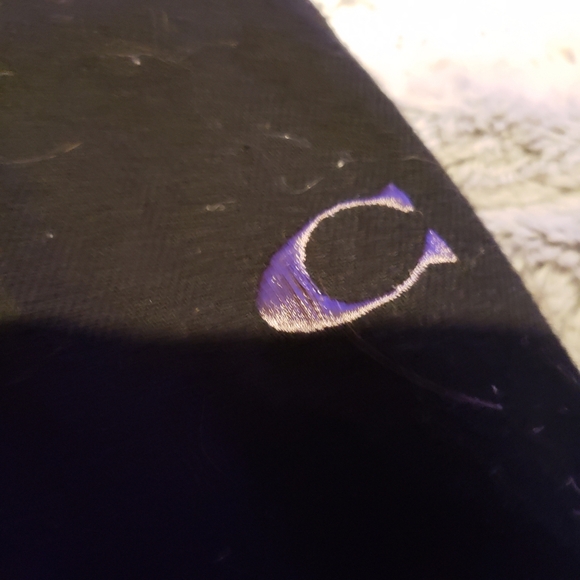 Coach Women’s Black Casual Lounge Pants w/ Silver “C” Logo Large NWOT - Picture 4 of 12